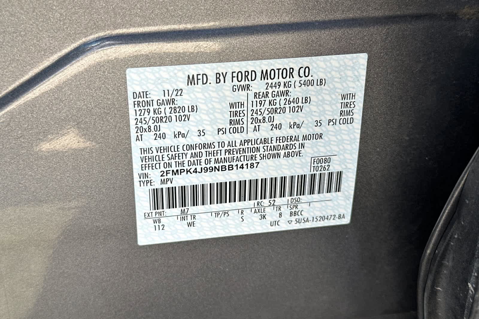Certified 2022 Ford Edge ST-Line AWD/4WD image 28