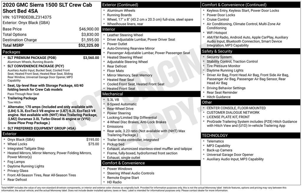 Used 2020 GMC Sierra 1500 SLT w/ SLT Premium Package image 19