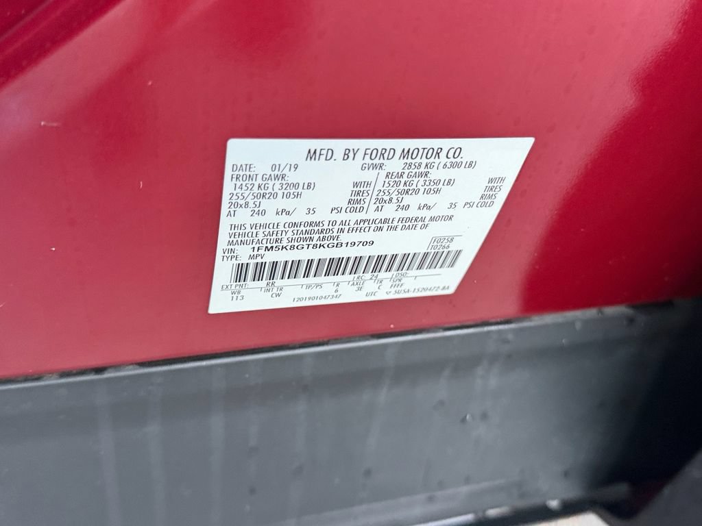Certified 2019 Ford Explorer Sport AWD/4WD image 20