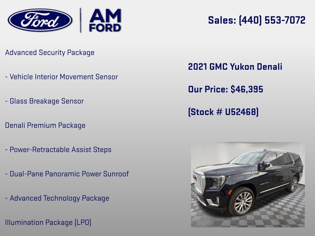 Used 2021 GMC Yukon Denali w/ Denali Premium Package AWD/4WD image 30