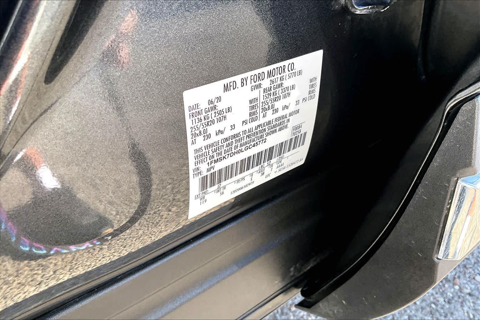 Certified 2020 Ford Explorer XLT w/ Equipment Group 202A RWD image 36