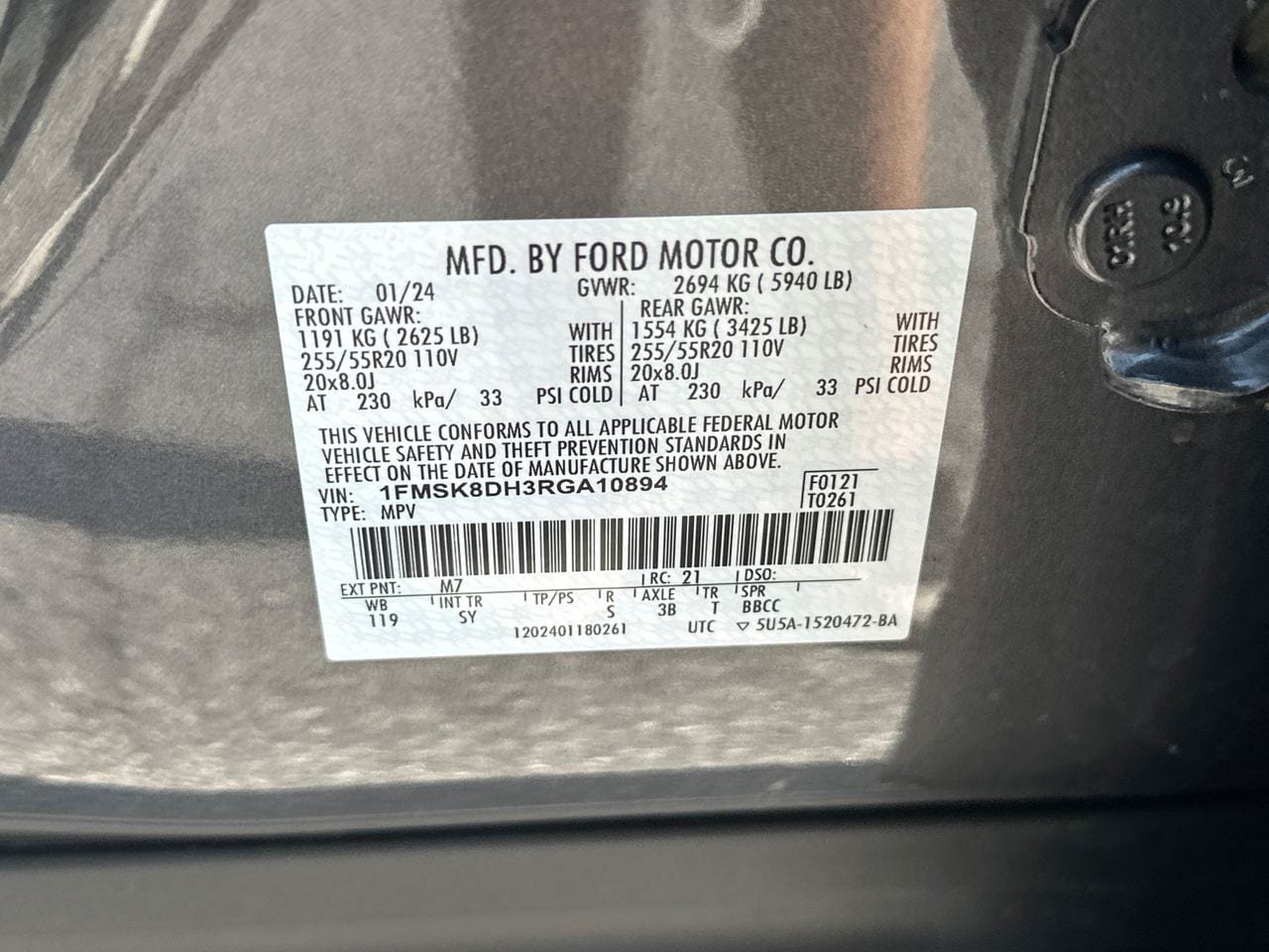 Certified 2024 Ford Explorer XLT w/ Equipment Group 202A AWD/4WD image 36