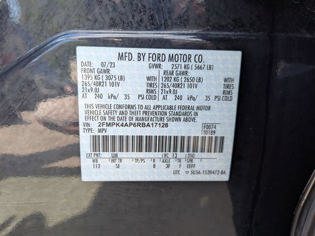 Certified 2024 Ford Edge ST w/ Equipment Group 401A AWD/4WD image 25