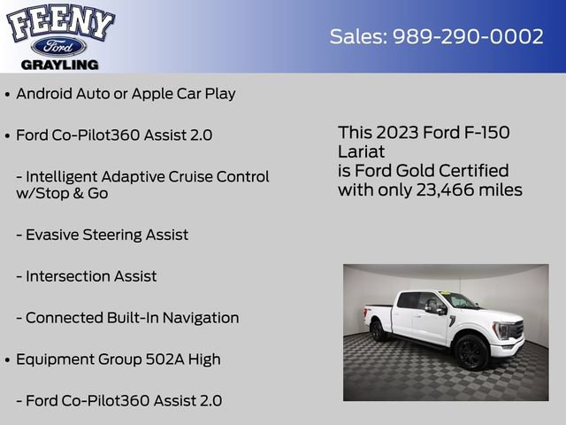 Certified 2023 Ford F150 Lariat w/ Equipment Group 502A High AWD/4WD image 9