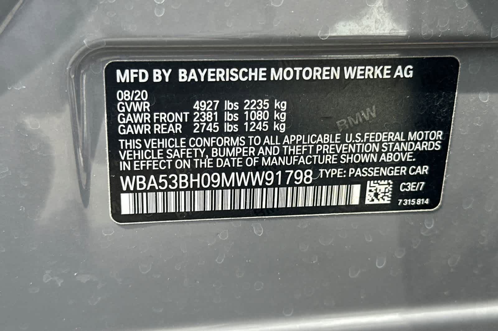 Used 2021 BMW 530i w/ Premium Package RWD image 29
