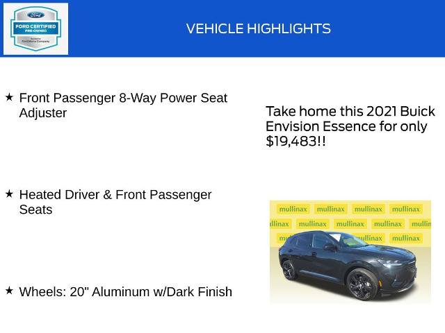 Used 2021 Buick Envision Essence w/ Technology Package I AWD/4WD image 20