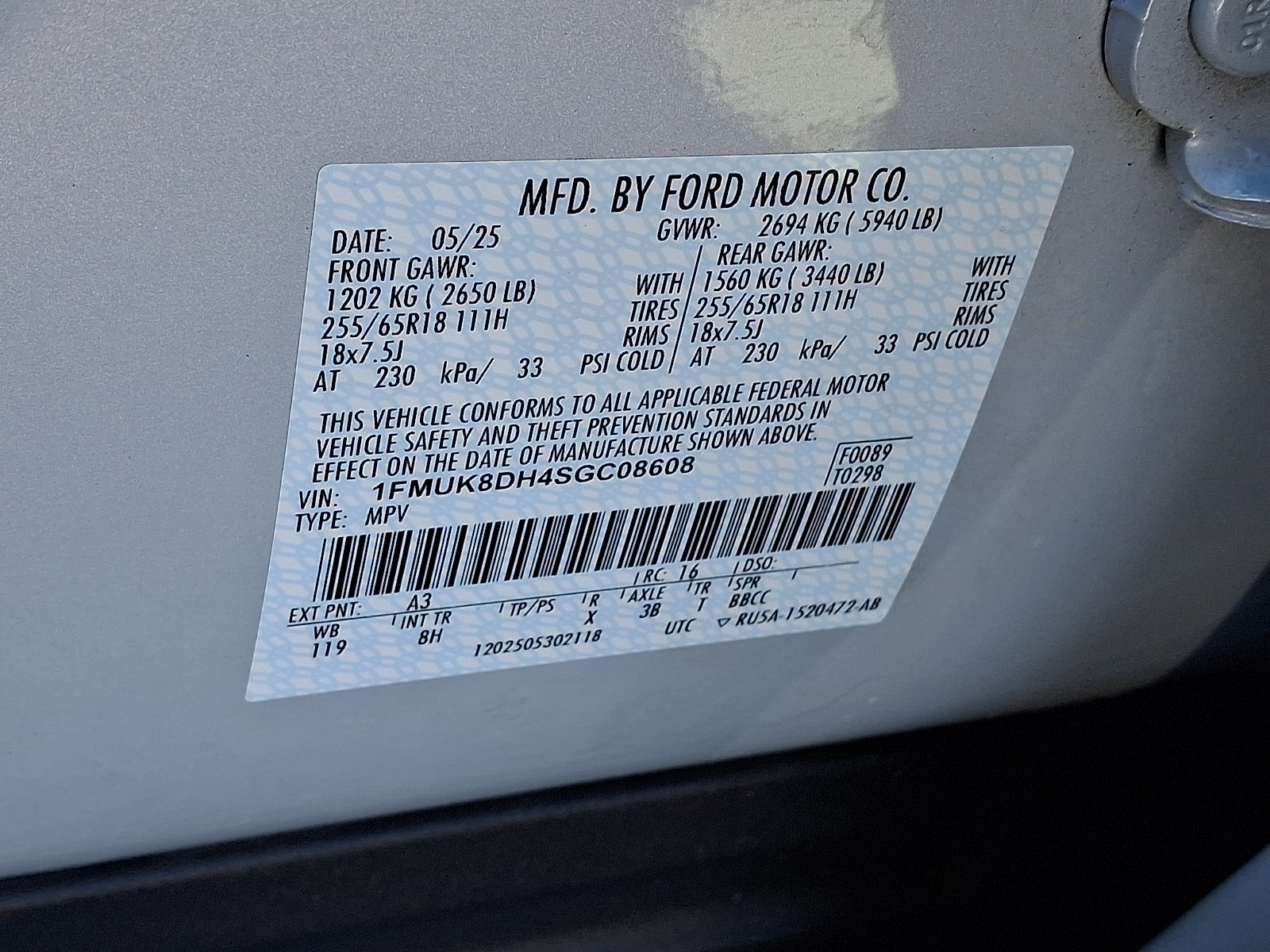 Certified 2025 Ford Explorer Active AWD/4WD image 29