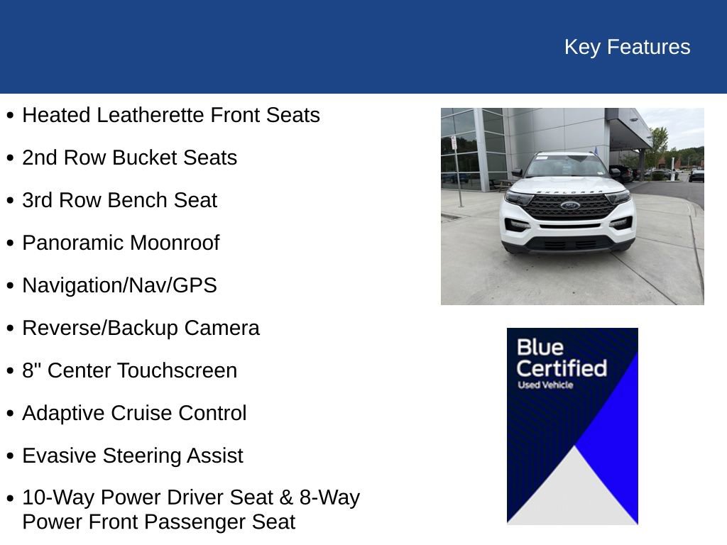 Certified 2023 Ford Explorer XLT w/ Equipment Group 202A RWD image 31