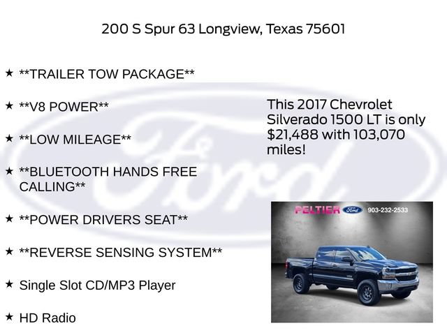 Used 2017 Chevrolet Silverado 1500 LT w/ Texas Edition RWD image 32