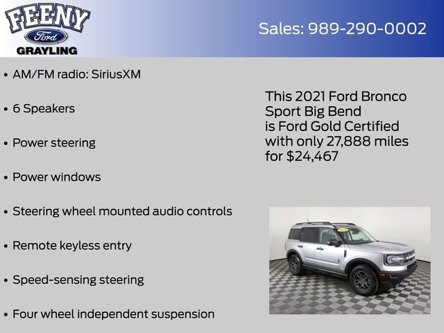 Certified 2021 Ford Bronco Sport Big Bend image 12