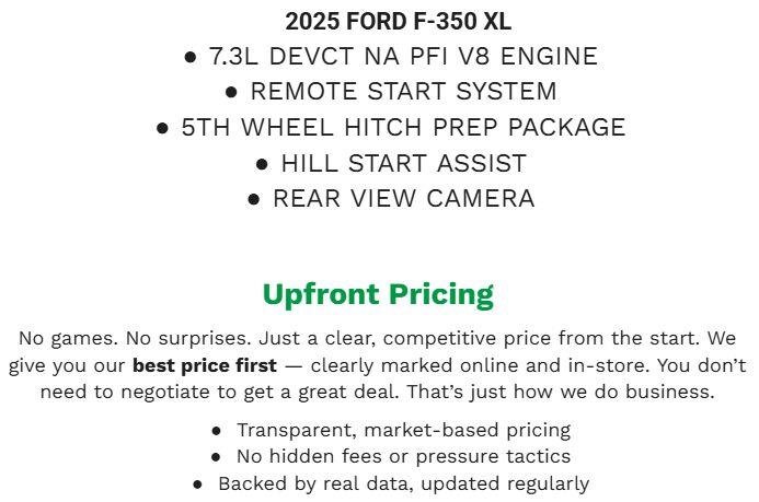 Certified 2025 Ford F350 XL w/ STX Appearance Package AWD/4WD image 2