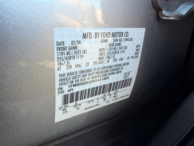 Certified 2024 Ford Explorer XLT w/ Equipment Group 202A AWD/4WD image 23