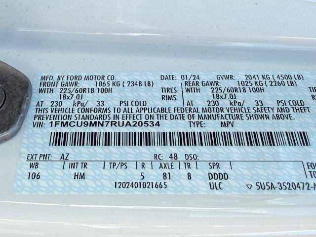 Certified 2024 Ford Escape ST-Line w/ Tech Pack #1 AWD/4WD image 24
