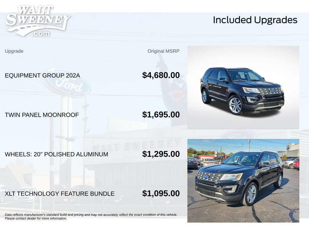 Certified 2017 Ford Explorer XLT w/ Equipment Group 202A AWD/4WD image 12