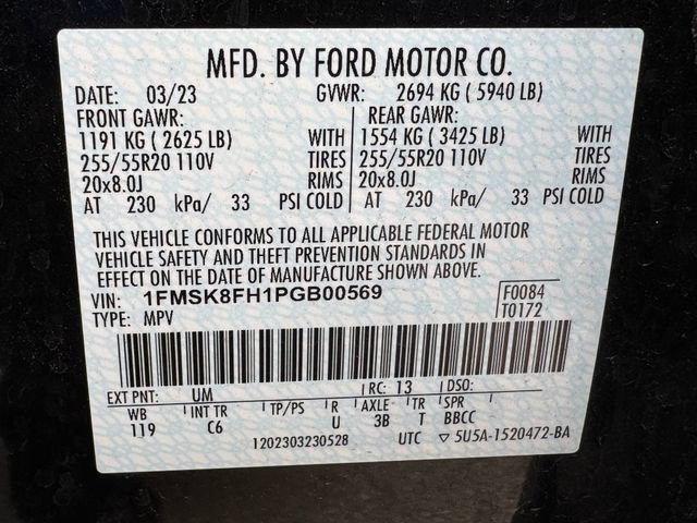 Certified 2023 Ford Explorer Limited w/ Limited Technology Package AWD/4WD image 16
