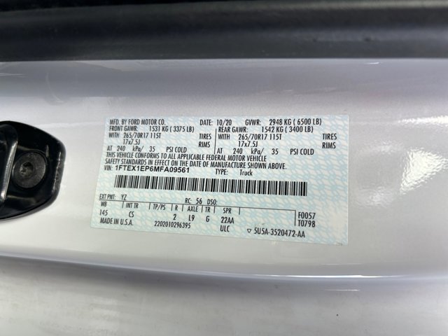 Certified 2021 Ford F150 XL w/ Equipment Group 101A High image 33