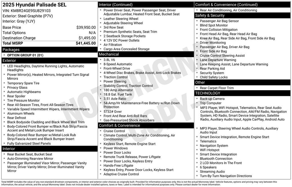 Used 2025 Hyundai Palisade SEL FWD image 5