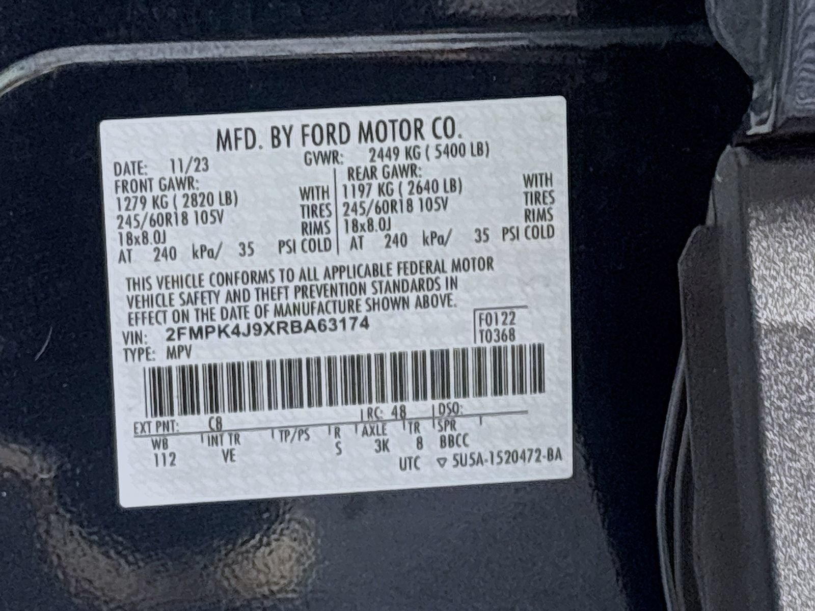 Certified 2024 Ford Edge SEL w/ Convenience Package AWD/4WD image 31