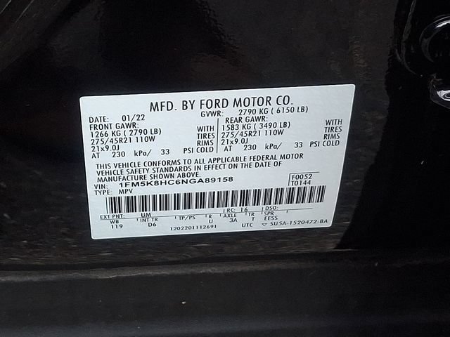 Certified 2022 Ford Explorer Platinum w/ Equipment Group 601A AWD/4WD image 36