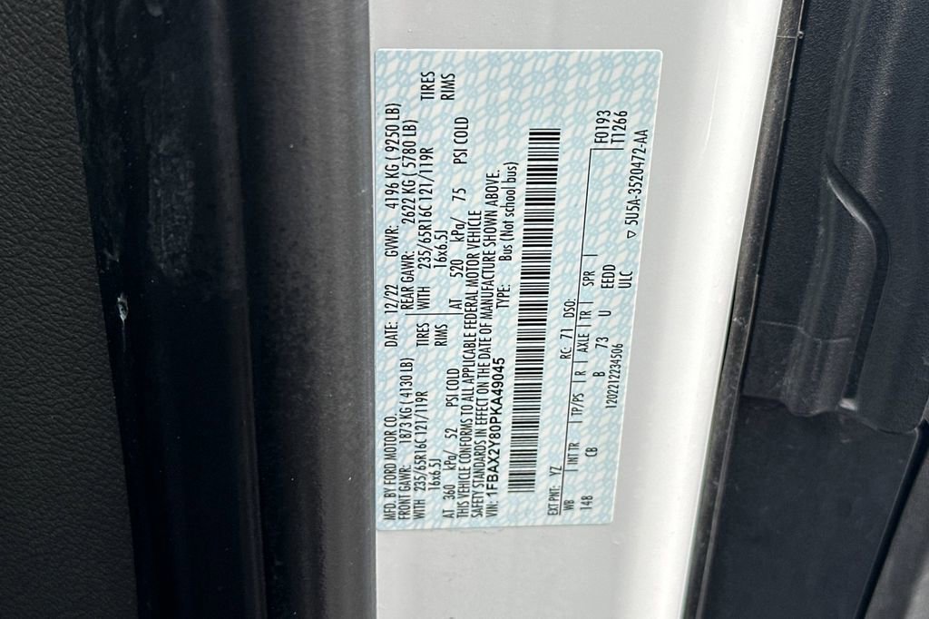 Certified 2023 Ford Transit 350 XLT image 30