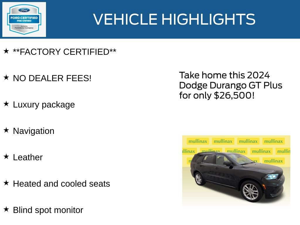 Used 2024 Dodge Durango GT RWD image 12