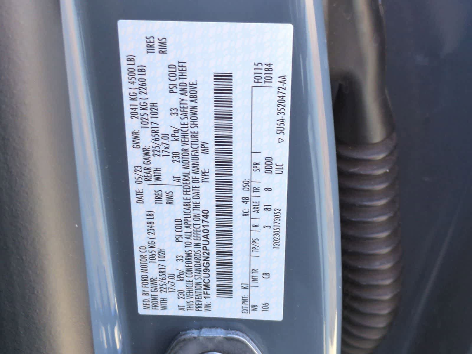 Certified 2023 Ford Escape Active AWD/4WD image 35
