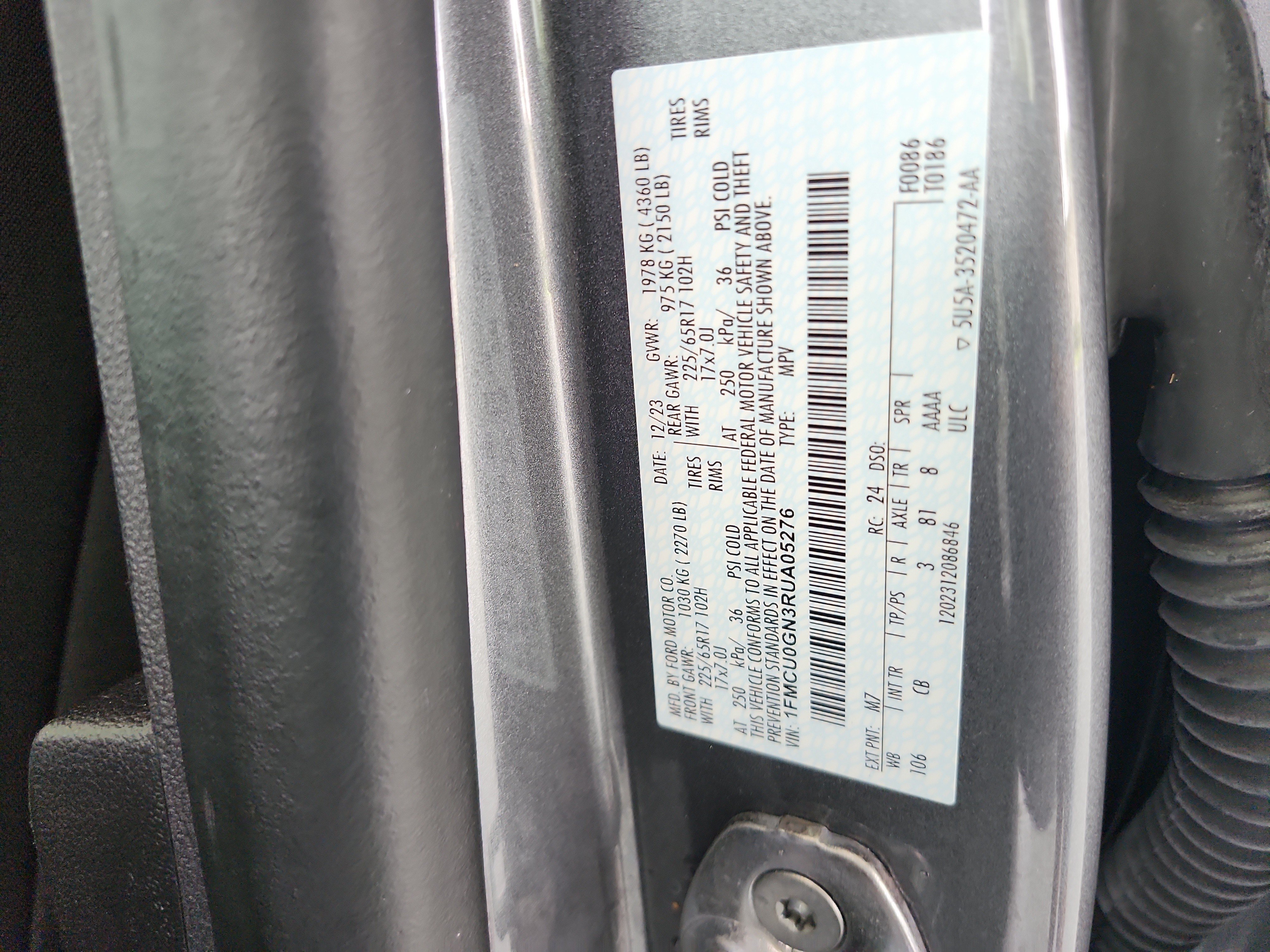 Certified 2024 Ford Escape Active FWD image 27
