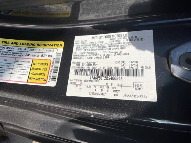 Certified 2024 Ford Mustang GT Premium w/ GT Performance Package image 37