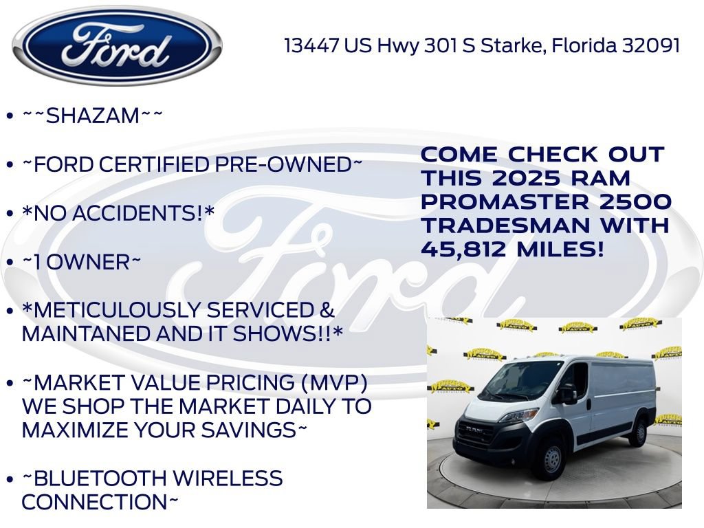 Used 2025 RAM ProMaster 2500 w/ Convenience Group FWD image 6