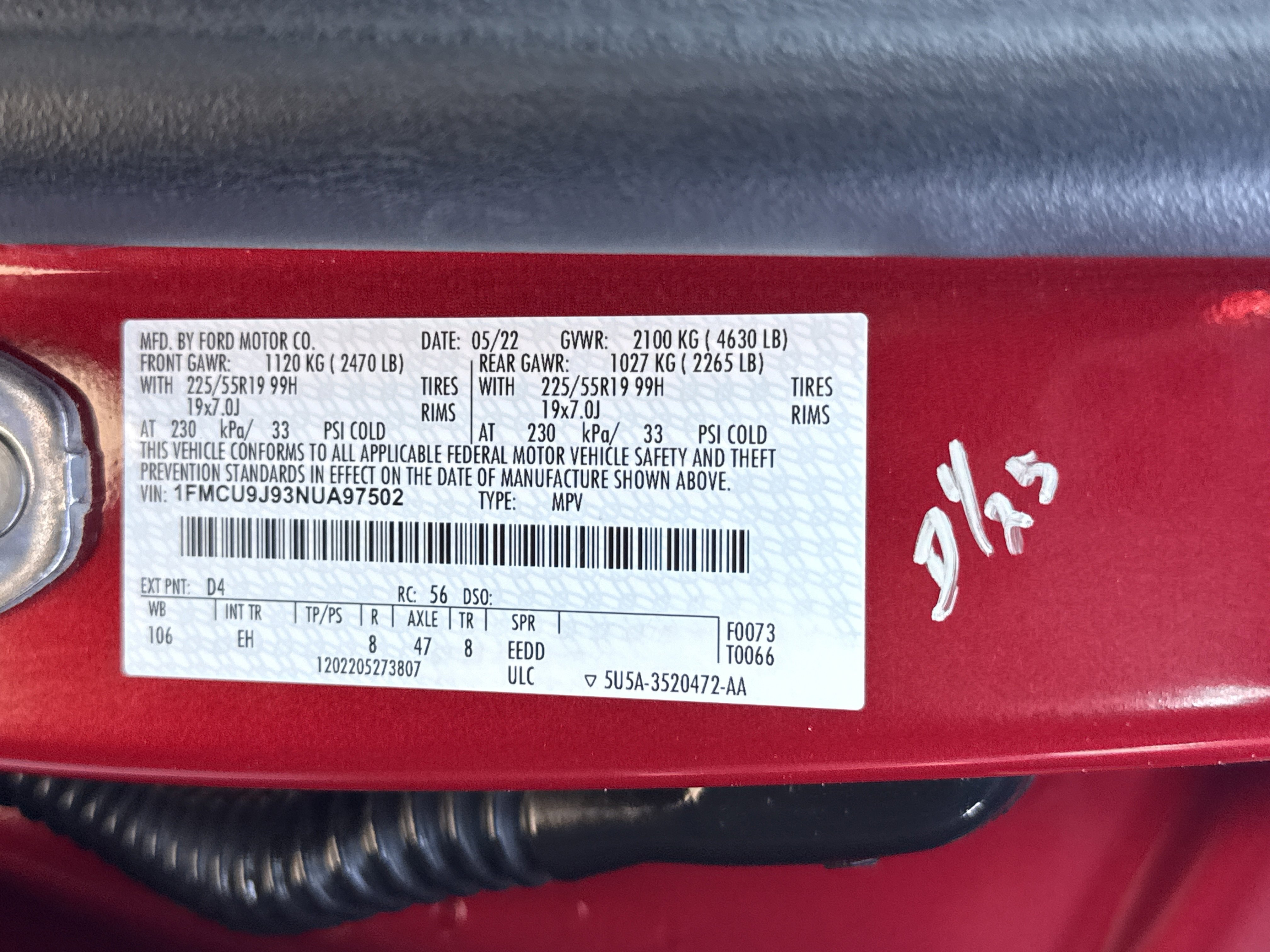 Certified 2022 Ford Escape Titanium image 33