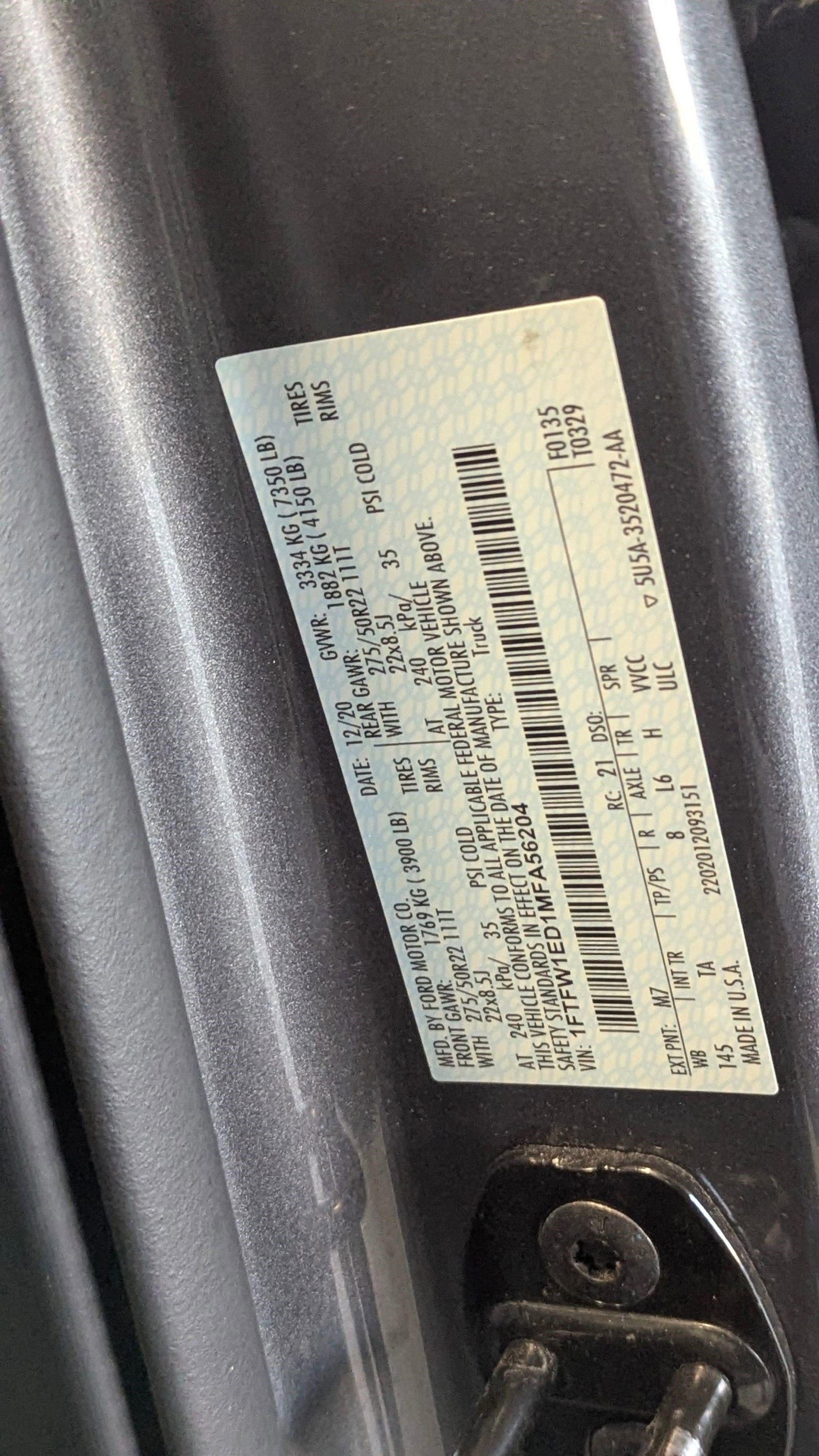 Certified 2021 Ford F150 Limited image 20