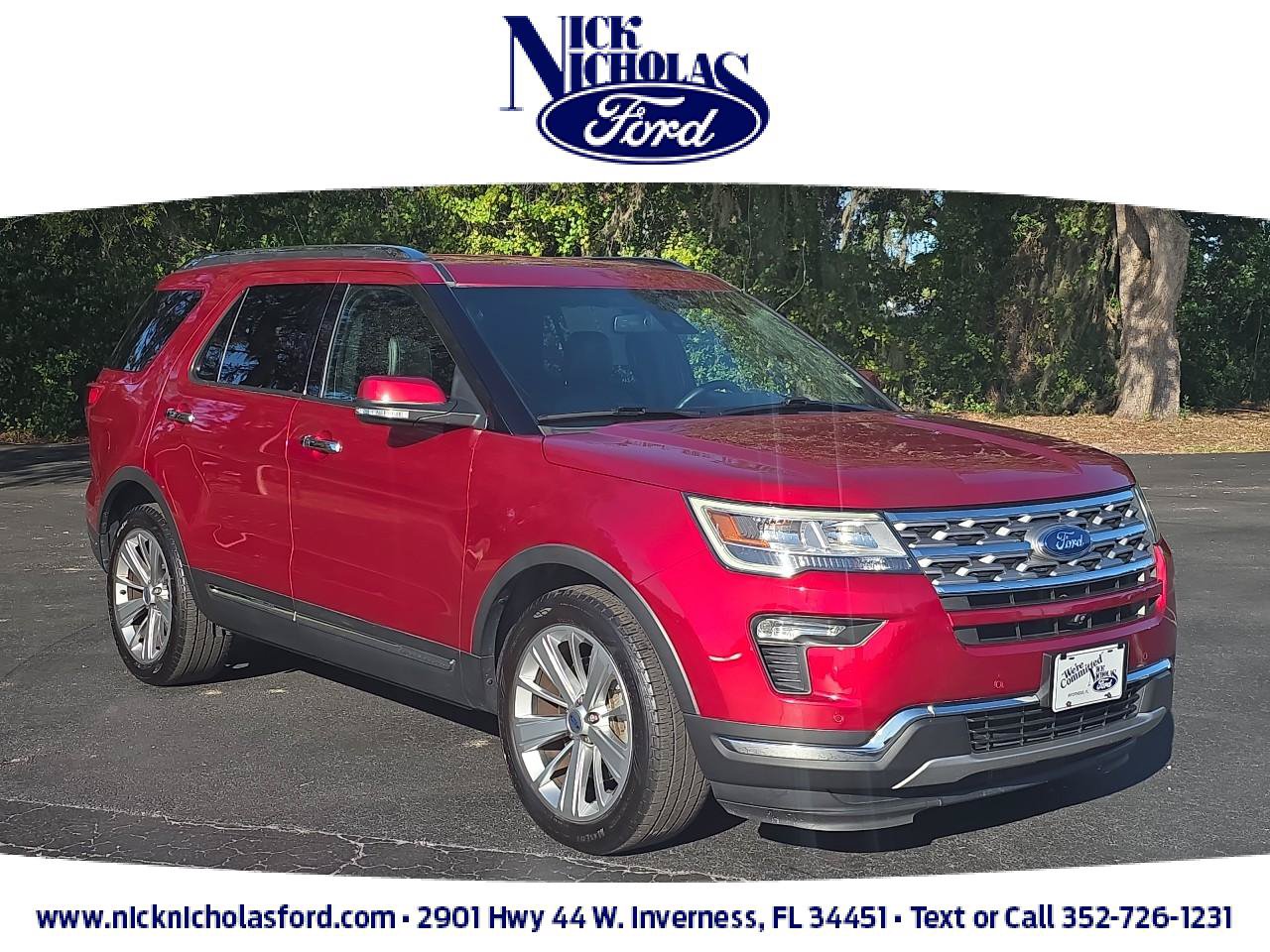 Certified 2018 Ford Explorer Limited w/ Ford Safe & Smart Package