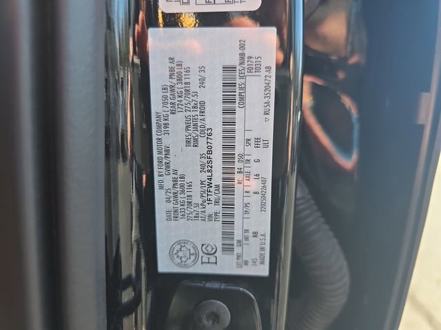 Certified 2025 Ford F150 Tremor w/ Equipment Group 402A High image 23