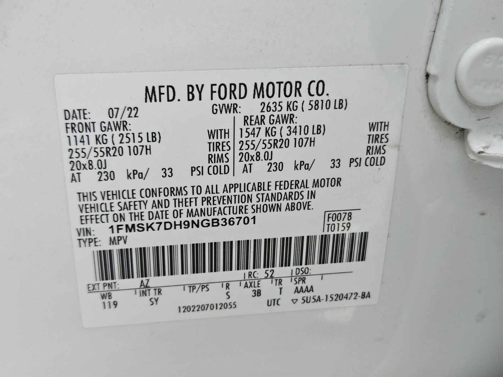 Certified 2022 Ford Explorer XLT w/ Equipment Group 202A image 35