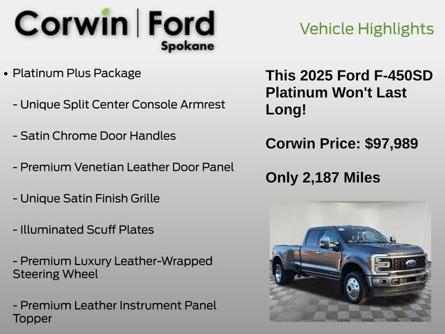 Certified 2025 Ford F450 Platinum w/ Platinum Plus Package image 7