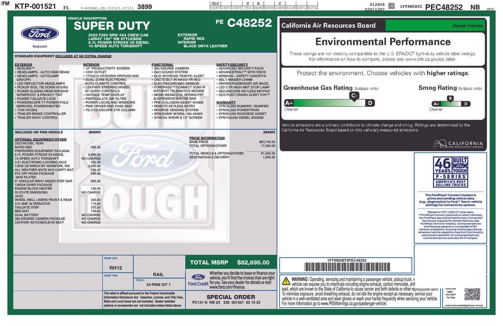 Certified 2023 Ford F250 Lariat w/ FX4 Off-Road Package AWD/4WD image 41