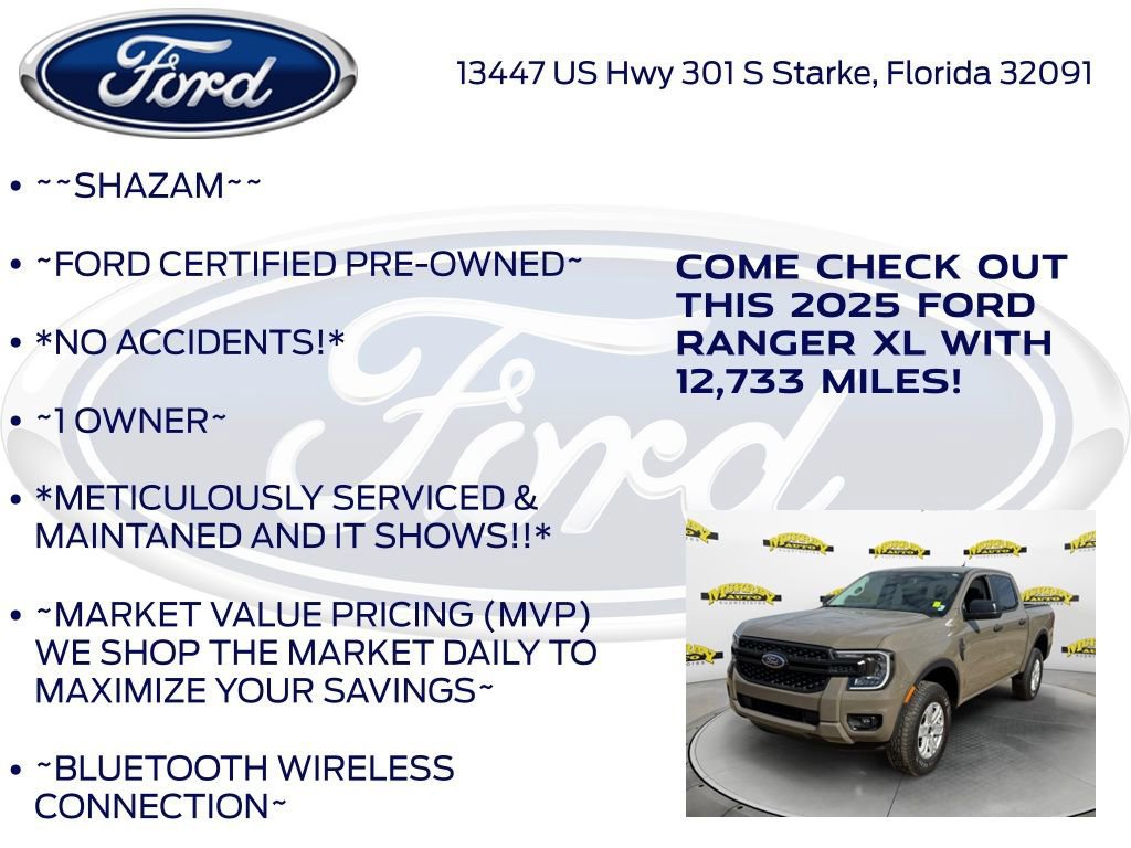 Certified 2025 Ford Ranger XL w/ Trailer Tow Package image 11