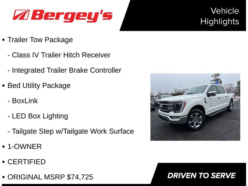 Certified 2023 Ford F150 Lariat w/ Equipment Group 502A High image 9