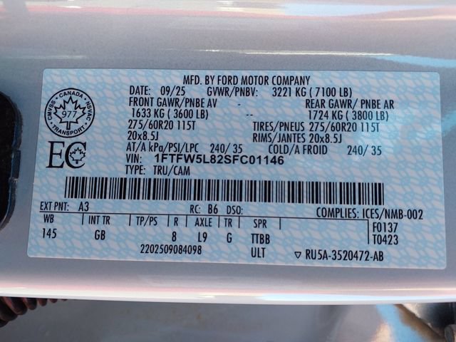 Certified 2025 Ford F150 Lariat w/ Equipment Group 502A High AWD/4WD image 25