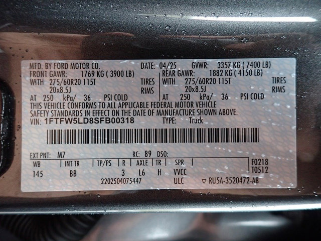 Certified 2025 Ford F150 Lariat w/ Equipment Group 501A Mid AWD/4WD image 23
