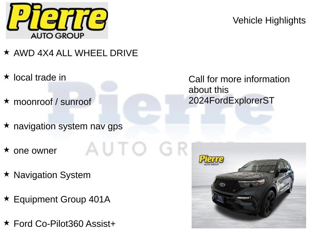 Certified 2024 Ford Explorer ST w/ Equipment Group 401A AWD/4WD image 7