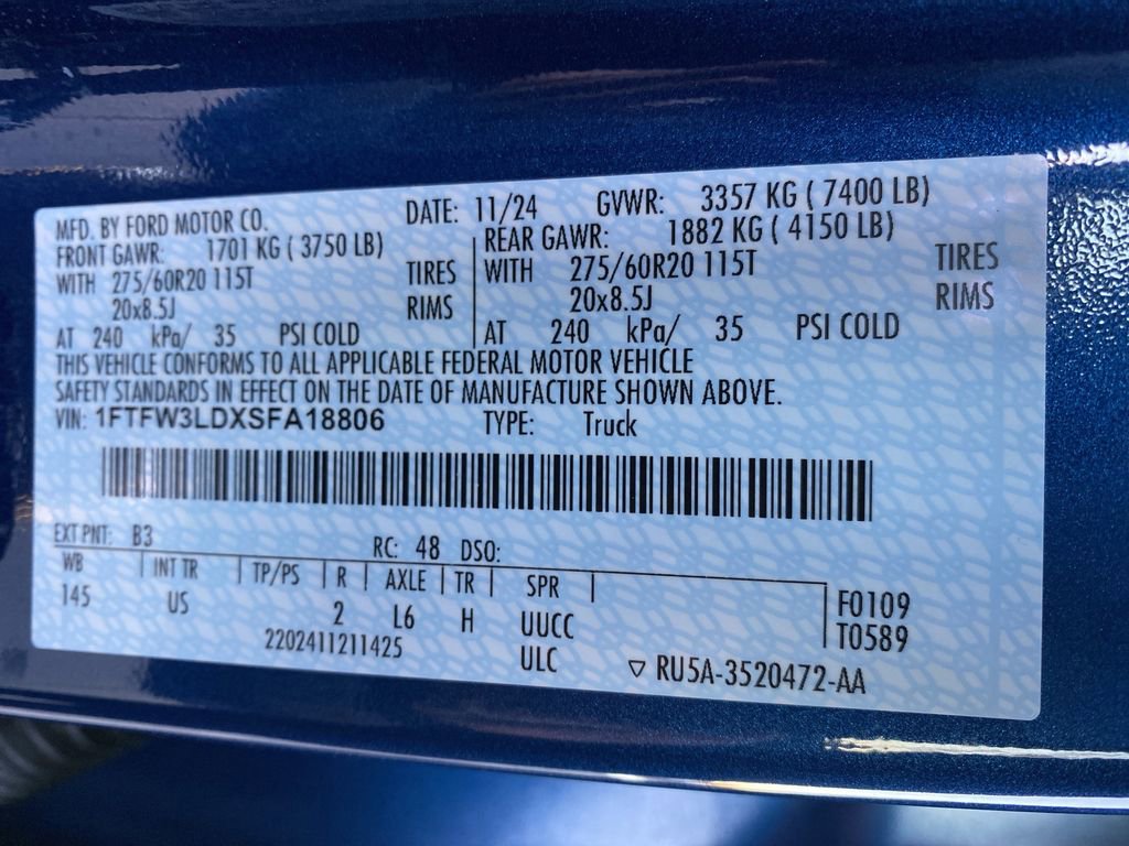 Certified 2025 Ford F150 XLT w/ Equipment Group 302A MID image 54