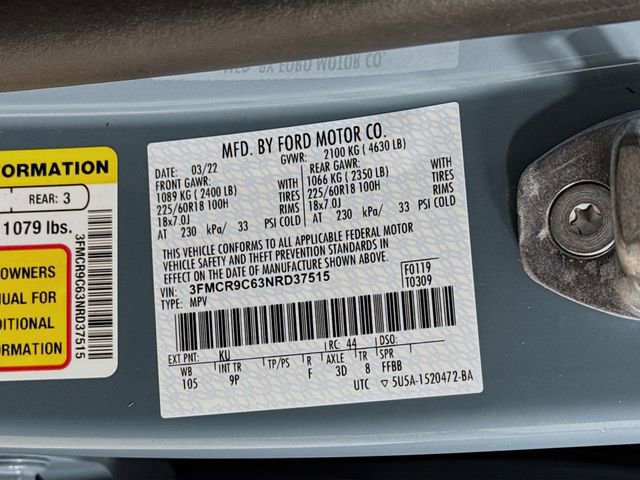 Certified 2022 Ford Bronco Sport Outer Banks w/ Tech Package image 32