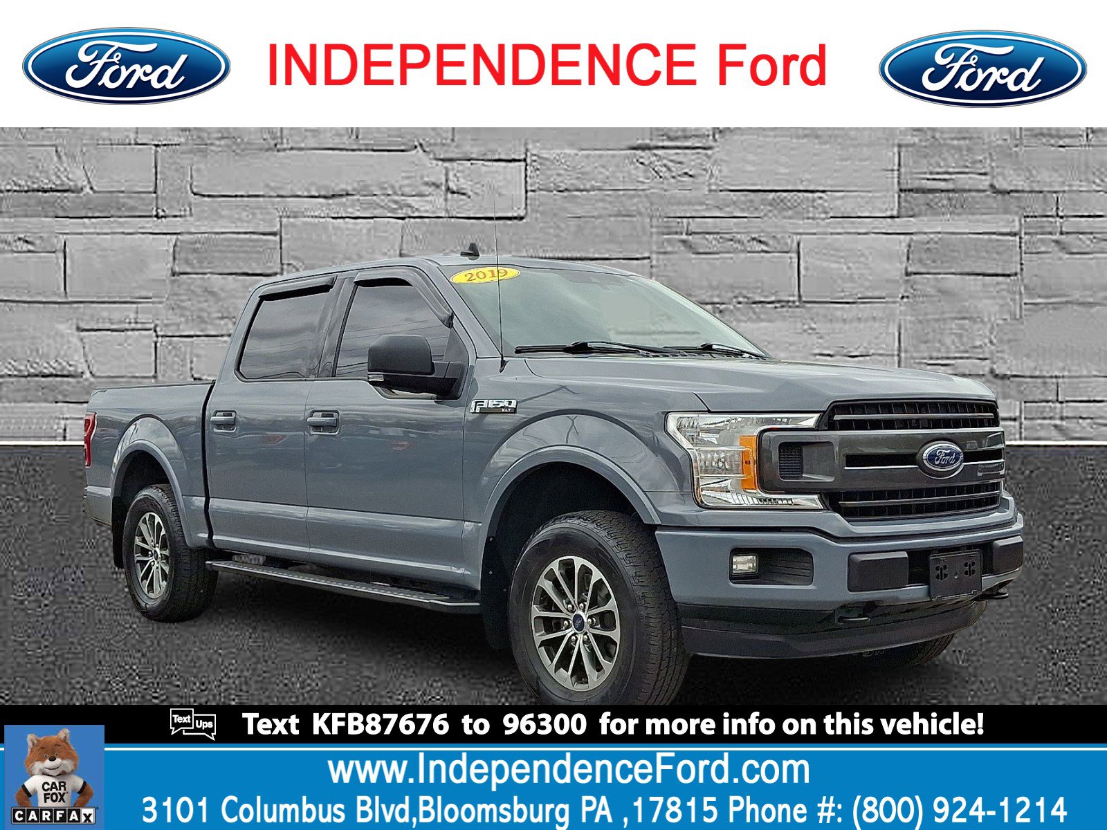 Certified 2019 Ford F150 XLT w/ Equipment Group 302A Luxury