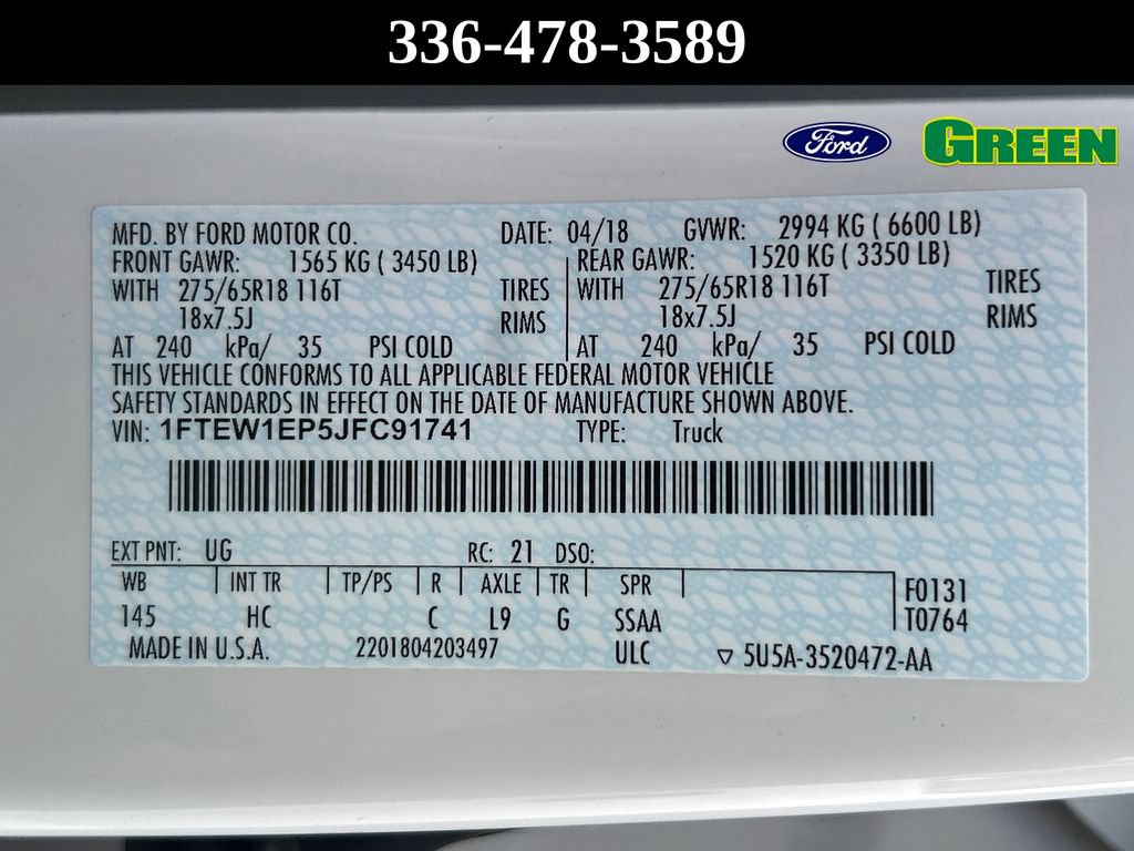 Certified 2018 Ford F150 Lariat AWD/4WD image 32