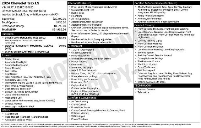 Used 2024 Chevrolet Trax LS w/ Driver Confidence Package FWD image 2