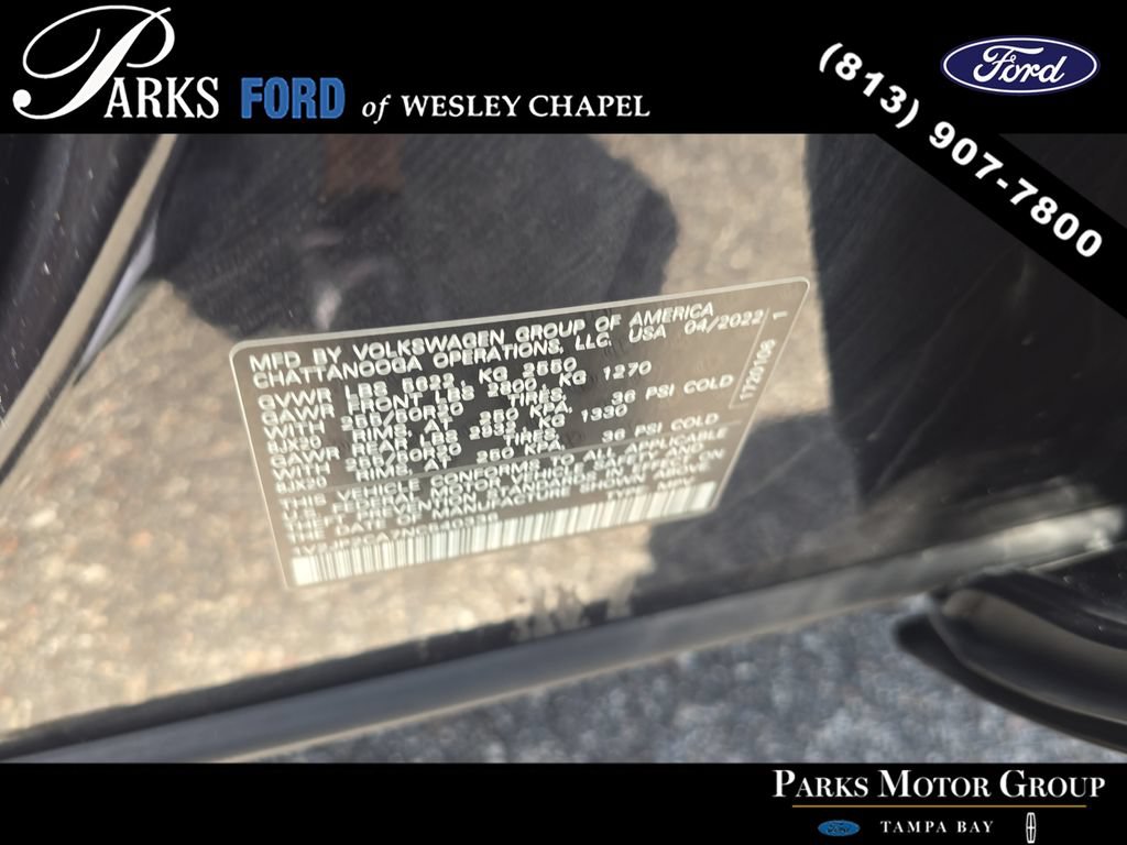 Used 2022 Volkswagen Atlas SE FWD image 33