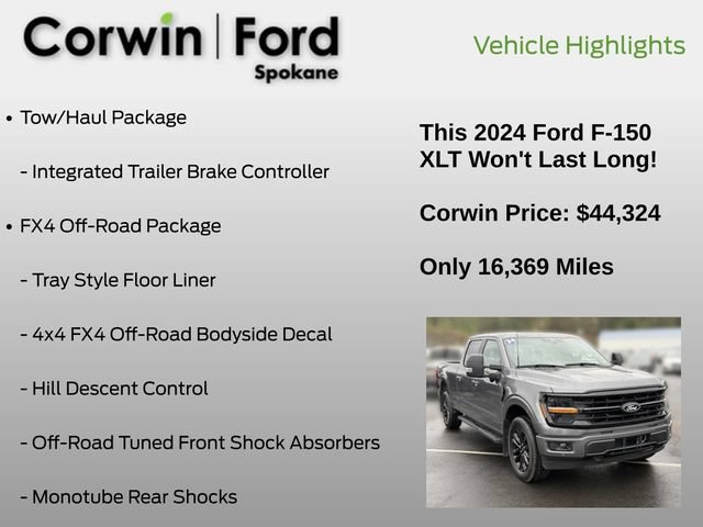 Certified 2024 Ford F150 XLT w/ Equipment Group 302A MID AWD/4WD image 25