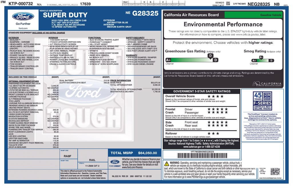 Certified 2022 Ford F250 XLT w/ XLT Premium Package AWD/4WD image 3