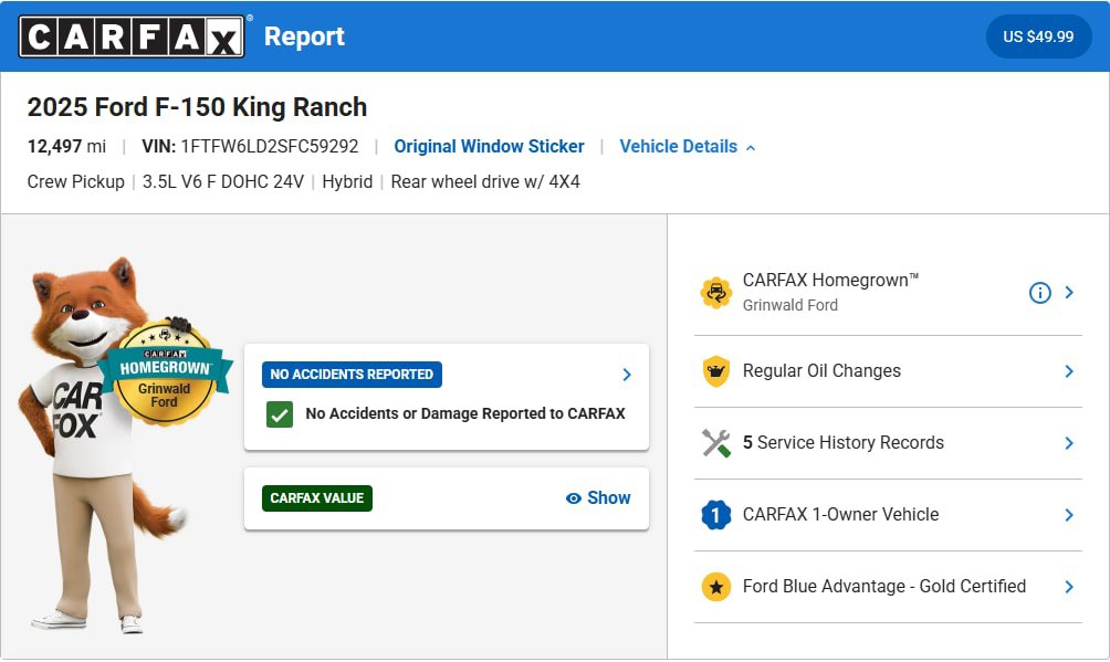 Certified 2025 Ford F150 King Ranch AWD/4WD image 3